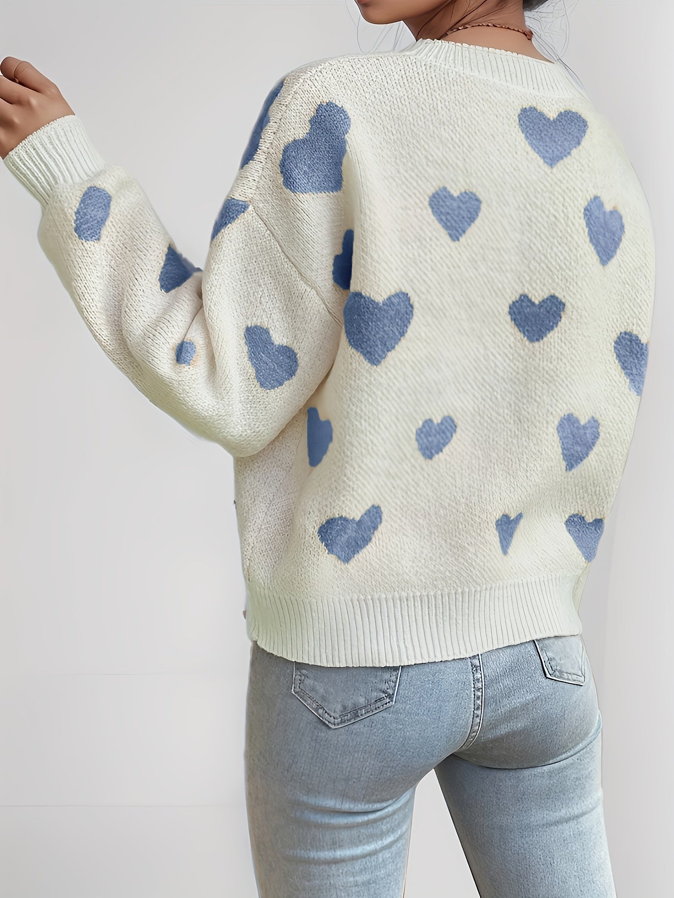 Evoque™ | Heart Knit Sweater