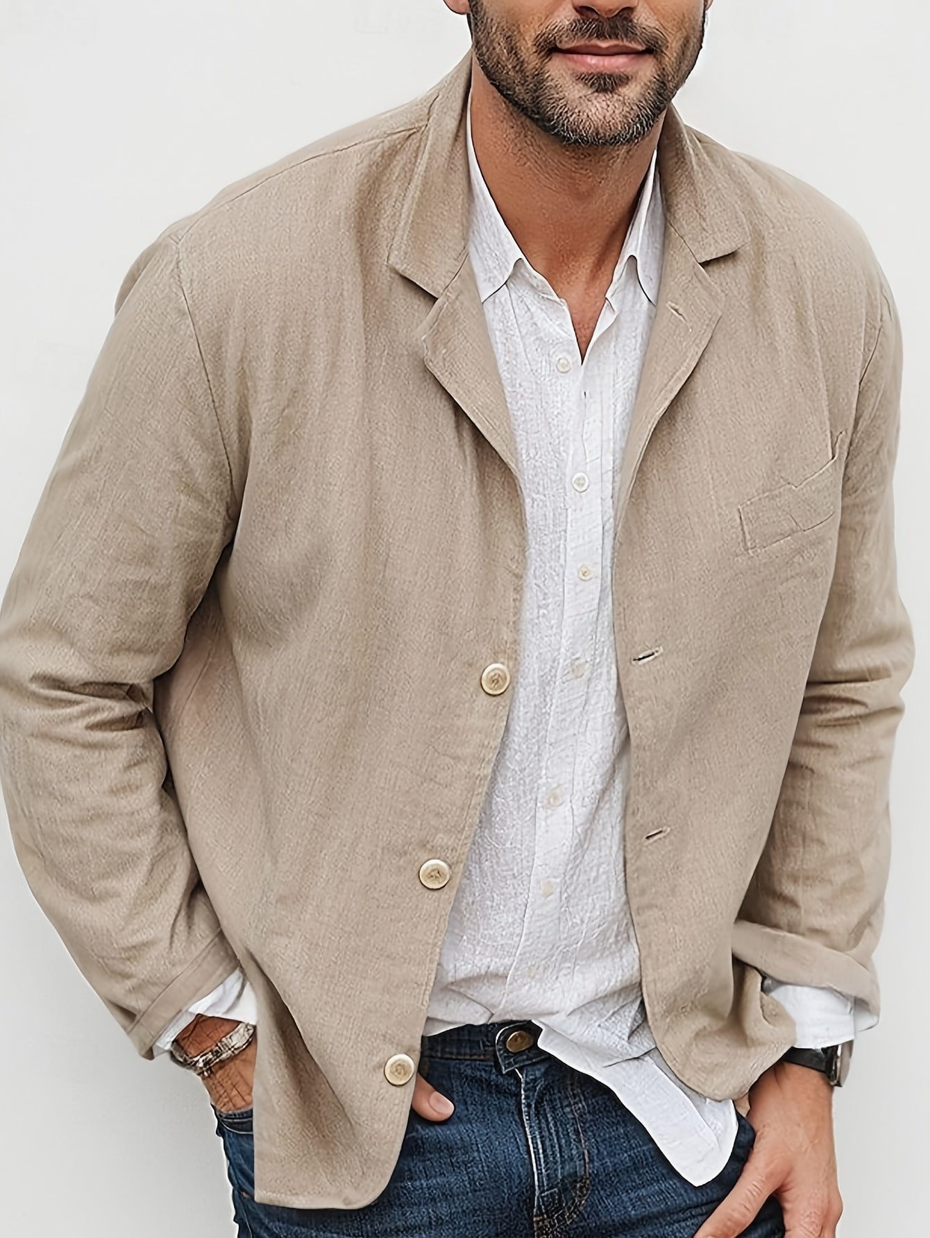 EVOQUE™ | LINEN CASUAL BLAZER