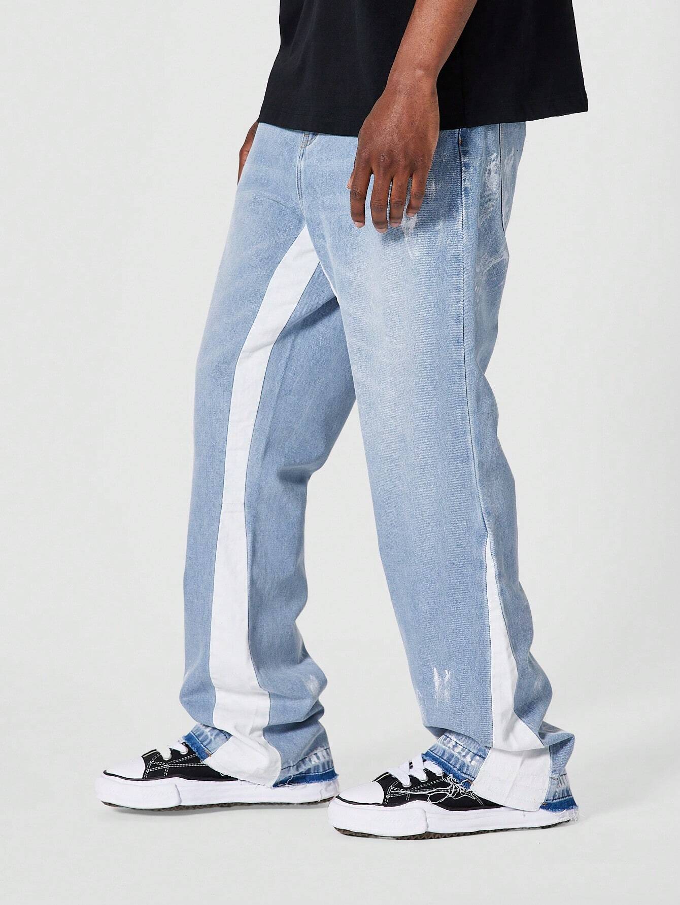 Evoque™ | Striped Flared Jeans