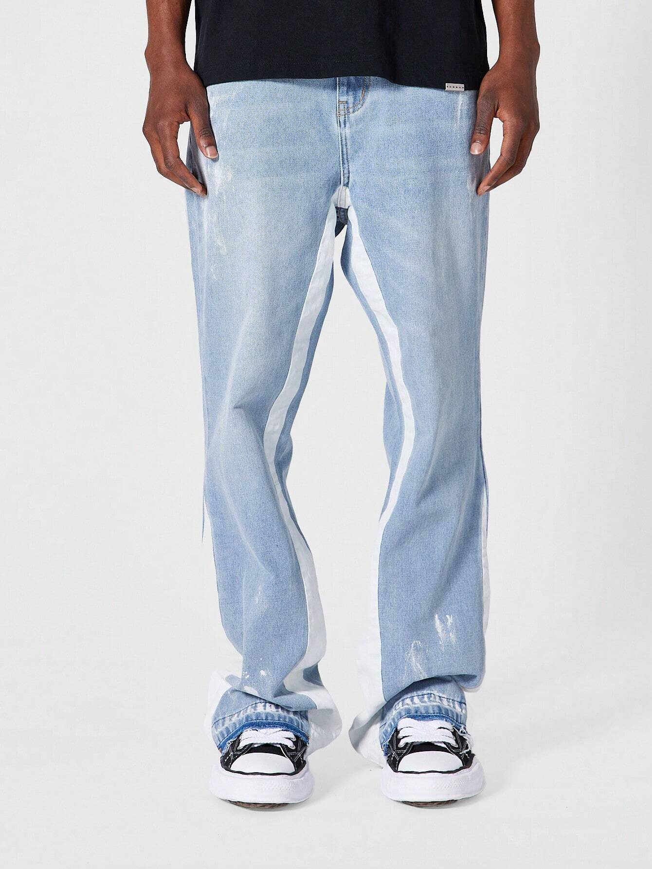 Evoque™ | Striped Flared Jeans