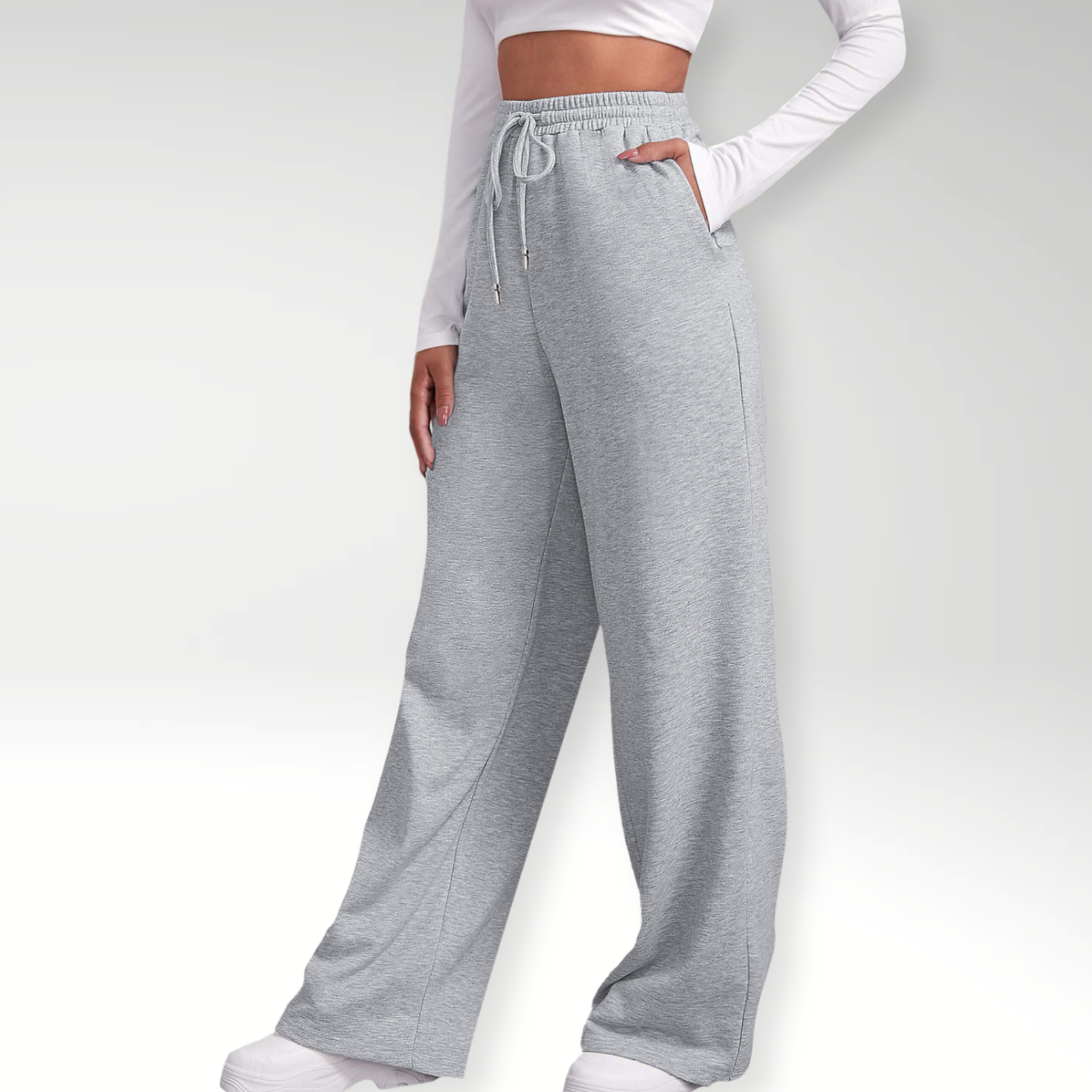 Evoque™ | Wide Leg Relaxed Fit Joggers