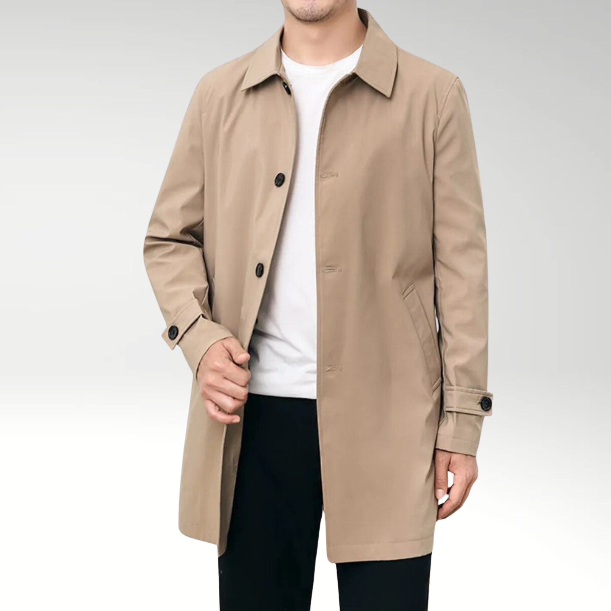 Evoque™ | Men's Lightweight Trench Coat