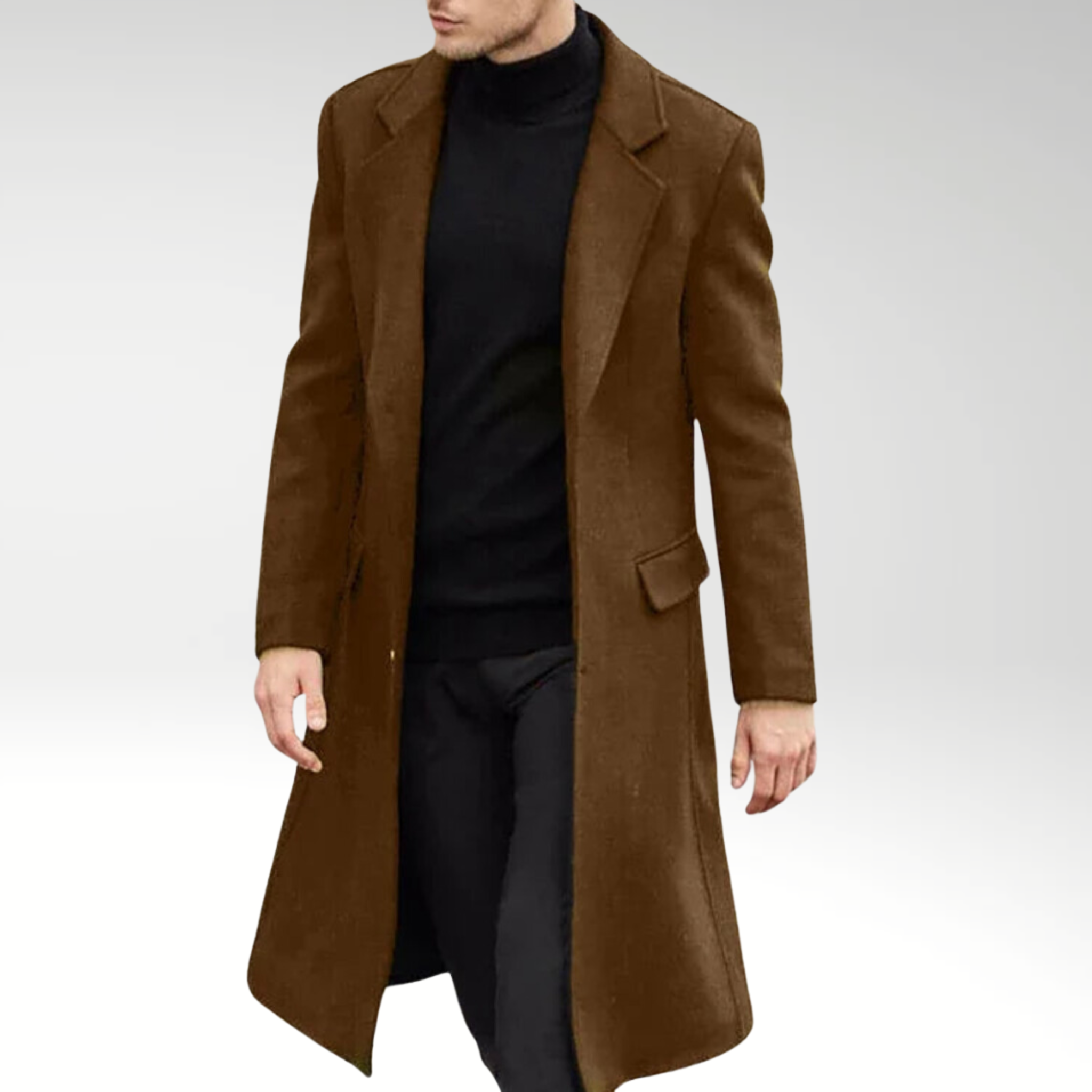 Evoque™ | Luxe Men's Autumn Overcoat