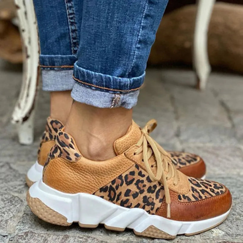 EVOQUE™ | Leopard Print Chunky Sneakers