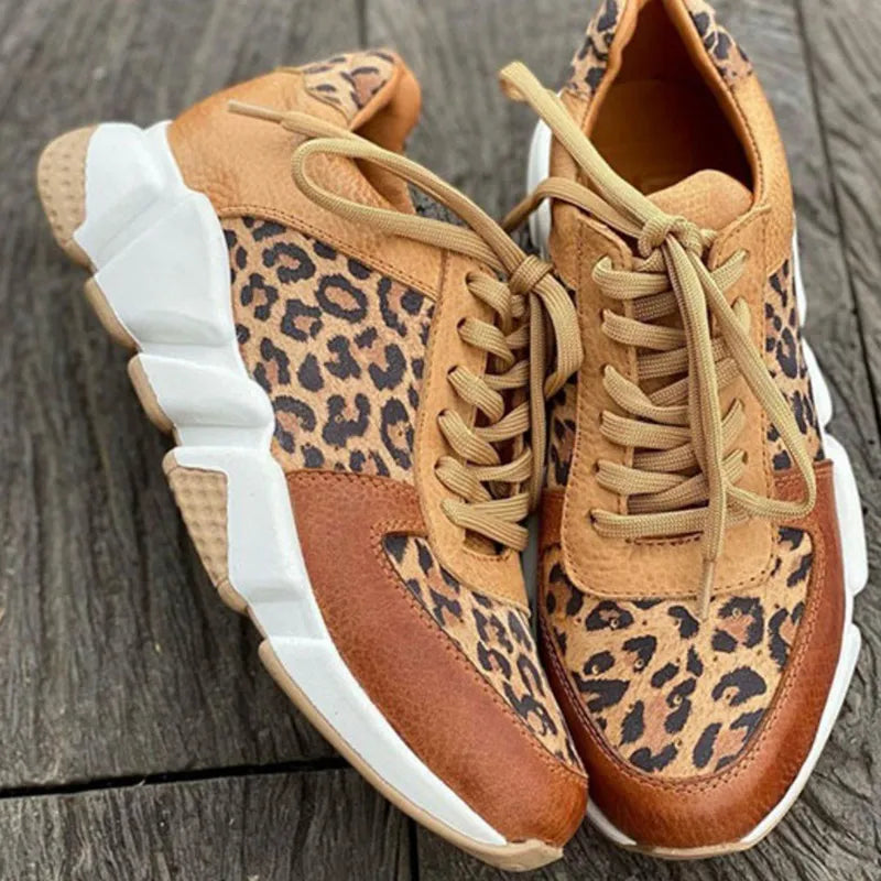 EVOQUE™ | Leopard Print Chunky Sneakers