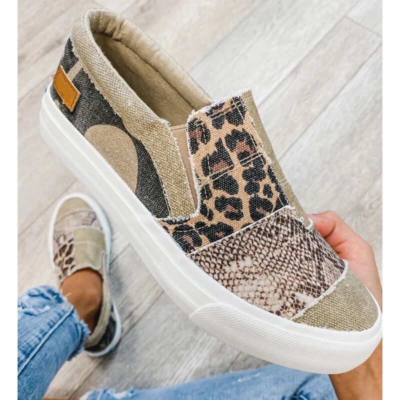 EVOQUE™ | Casual Patchwork Slip-On Sneakers