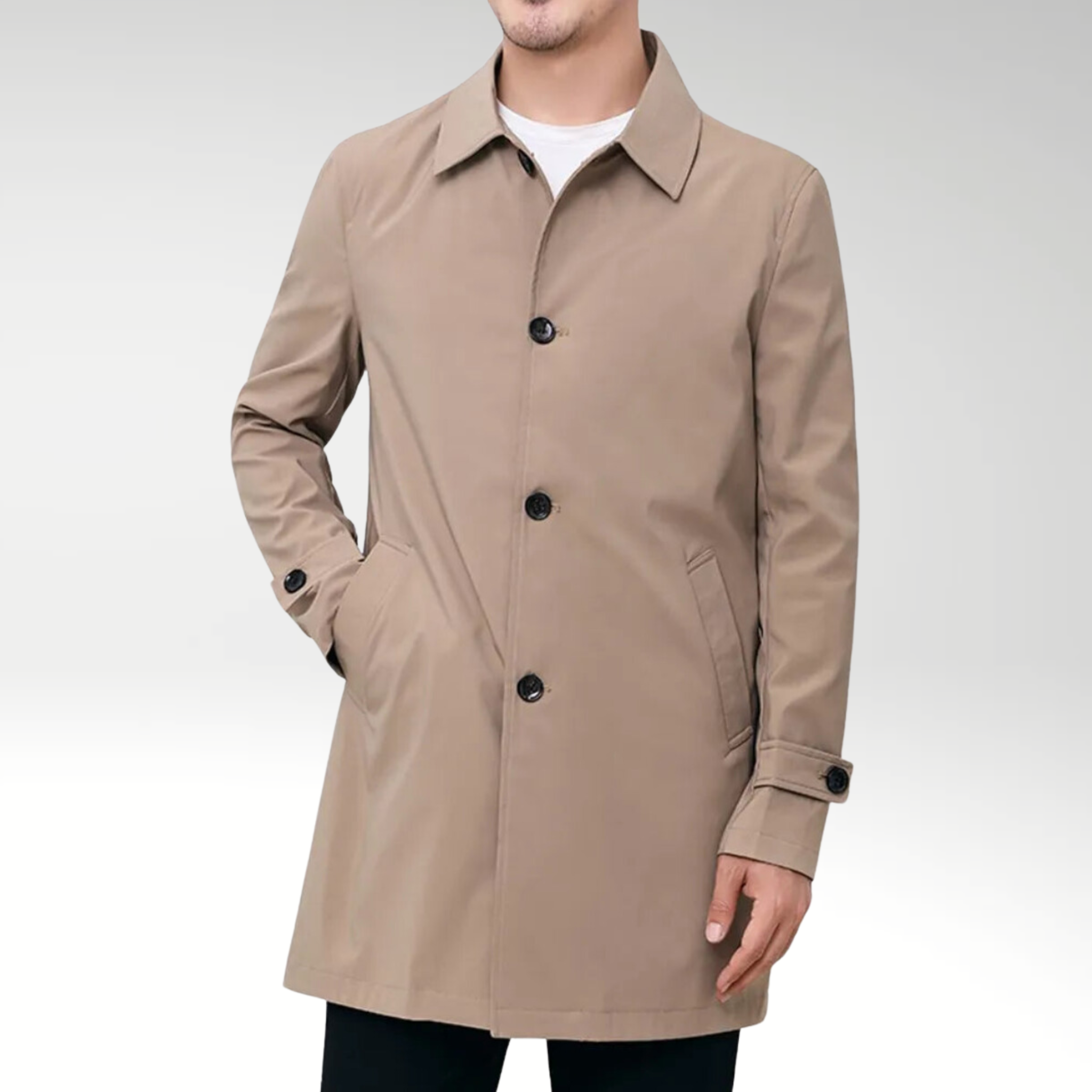 Evoque™ | Men's Lightweight Trench Coat