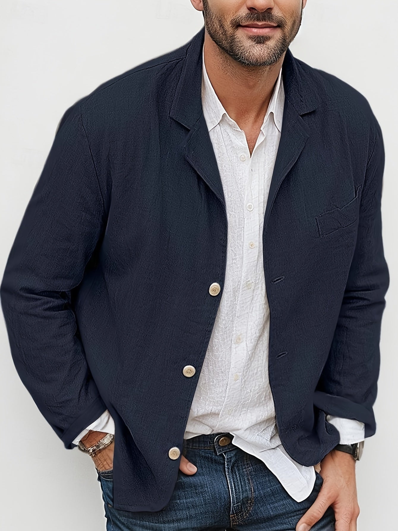 EVOQUE™ | LINEN CASUAL BLAZER