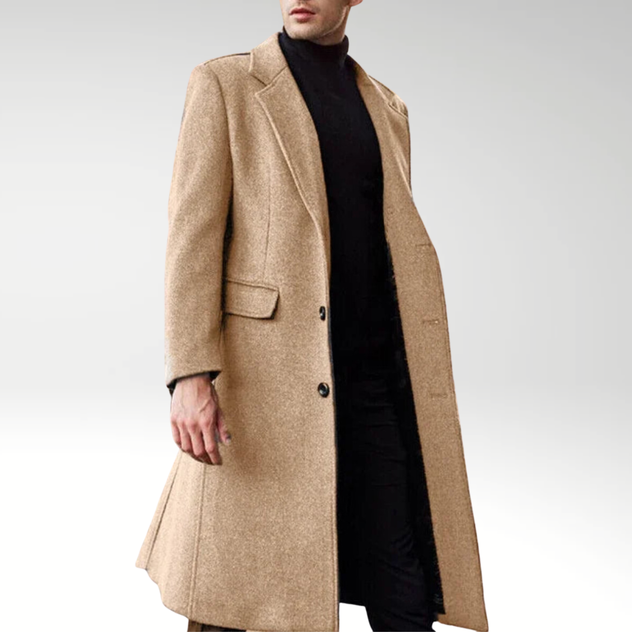 Evoque™ | Luxe Men's Autumn Overcoat