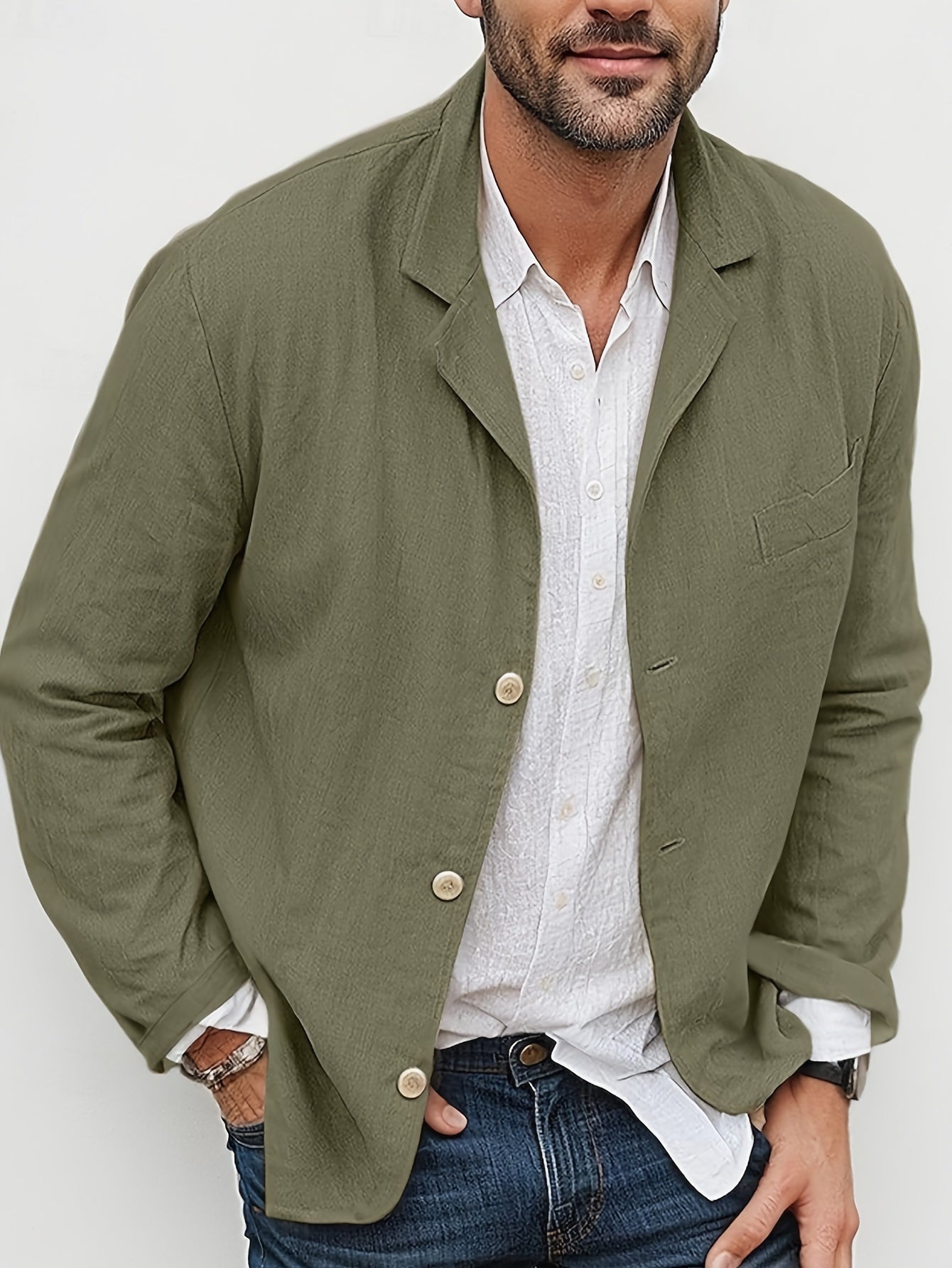 EVOQUE™ | LINEN CASUAL BLAZER