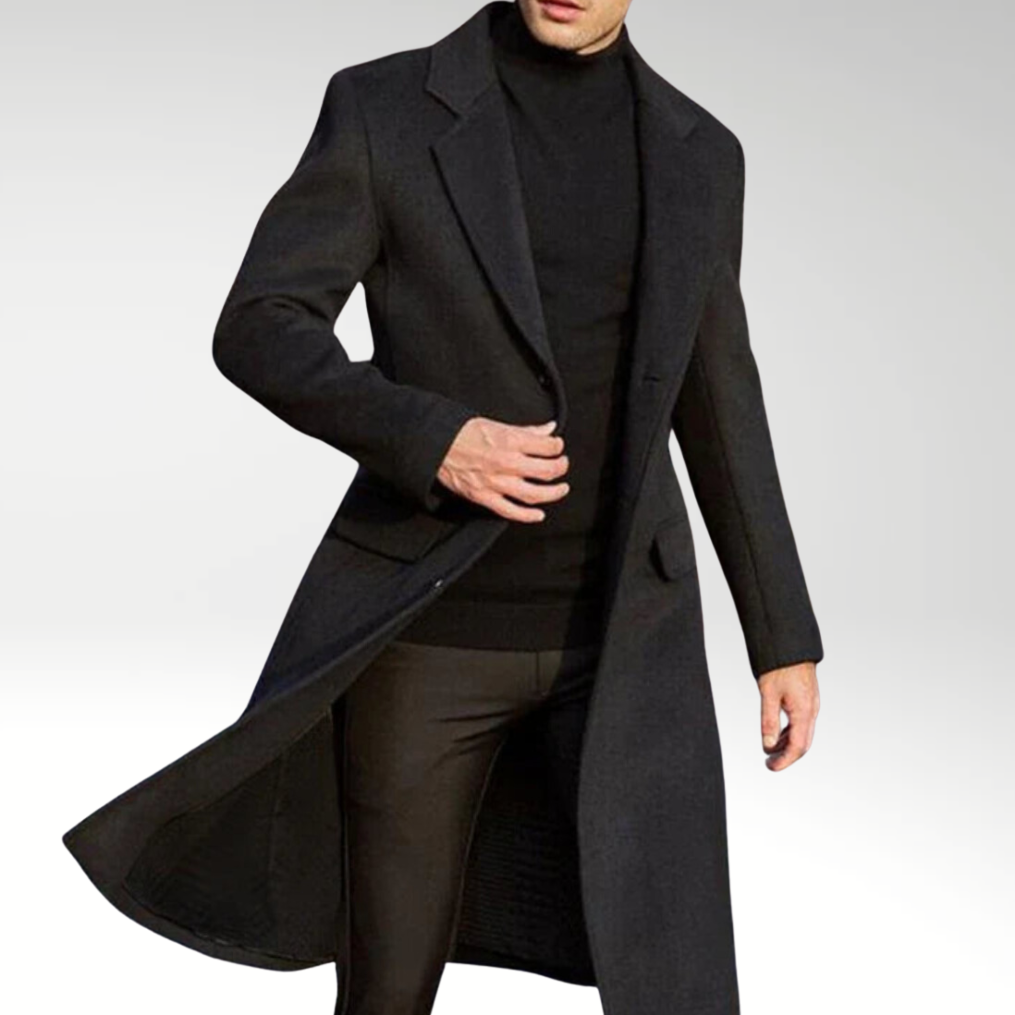 Evoque™ | Luxe Men's Autumn Overcoat