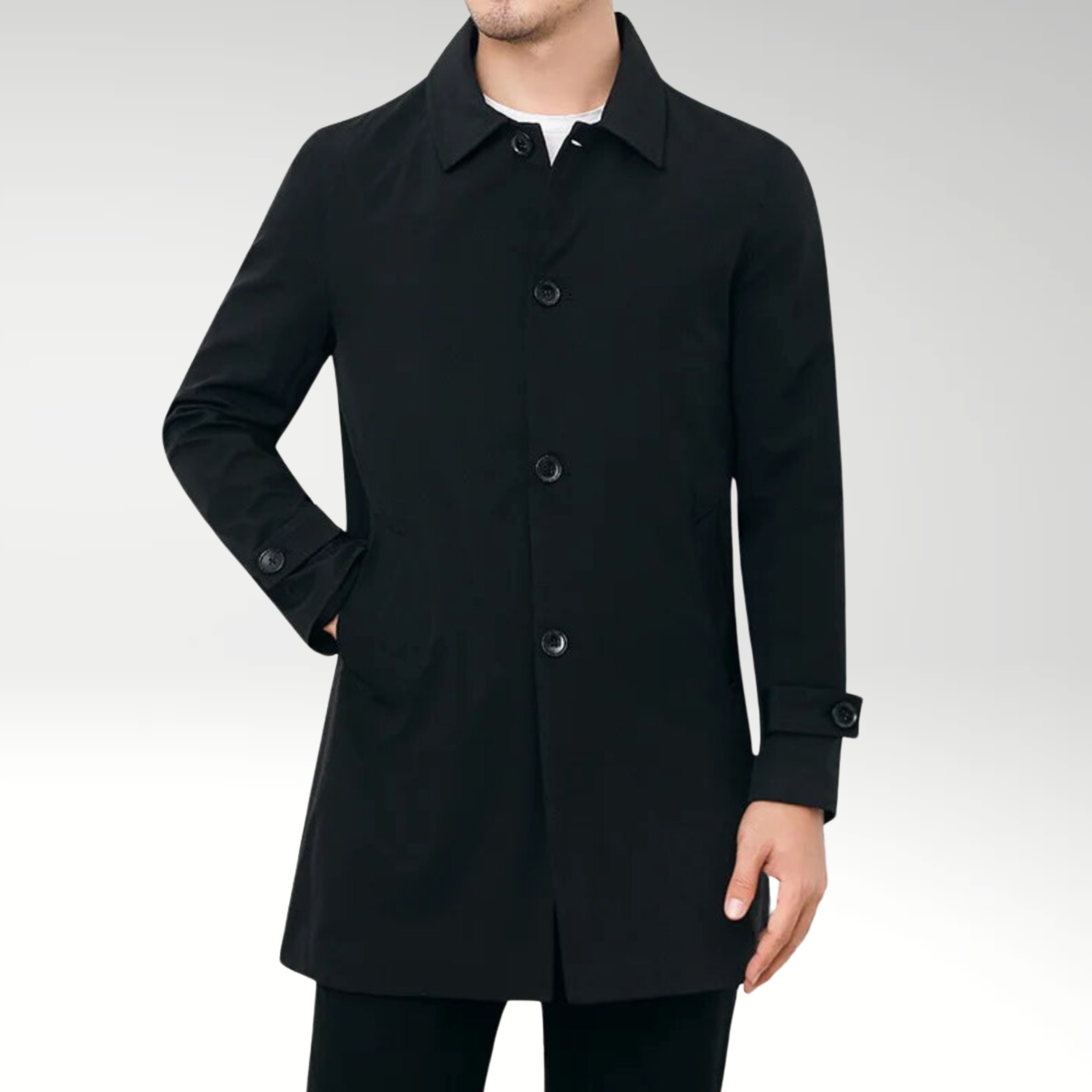 Evoque™ | Men's Lightweight Trench Coat