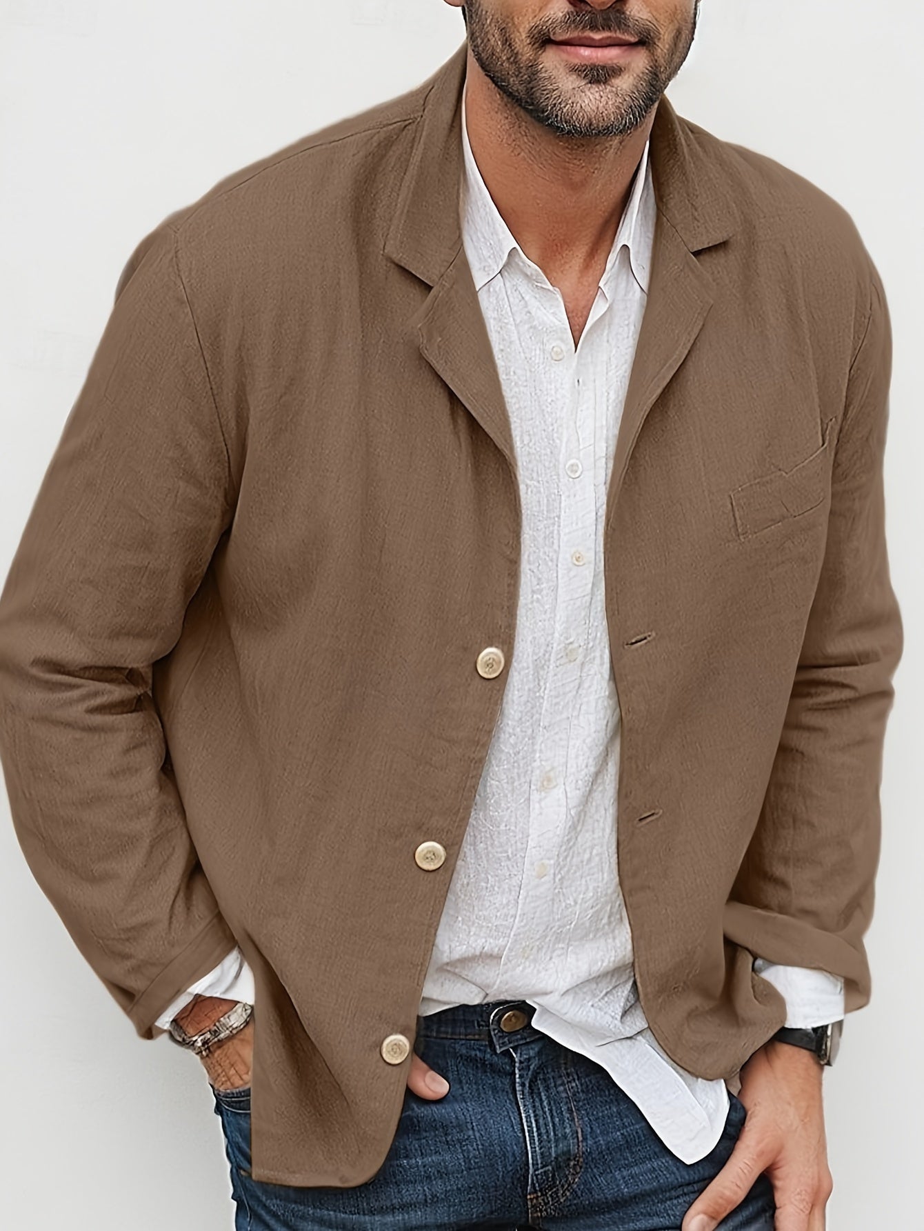 EVOQUE™ | LINEN CASUAL BLAZER