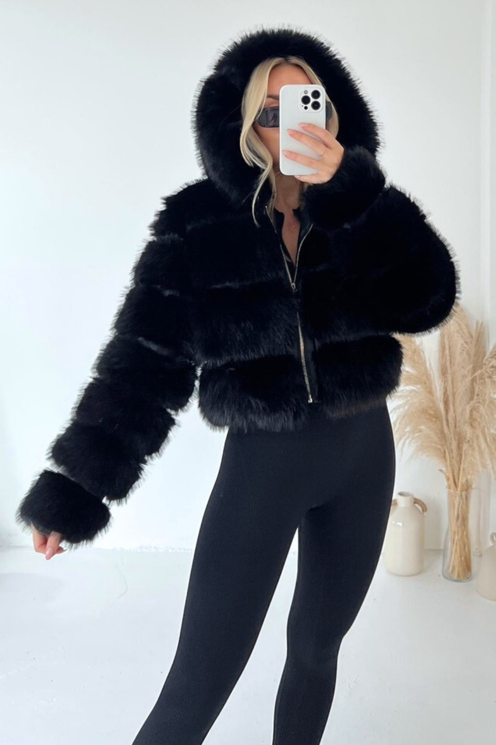 Evoque™ | Luxe Faux Fur Jacket