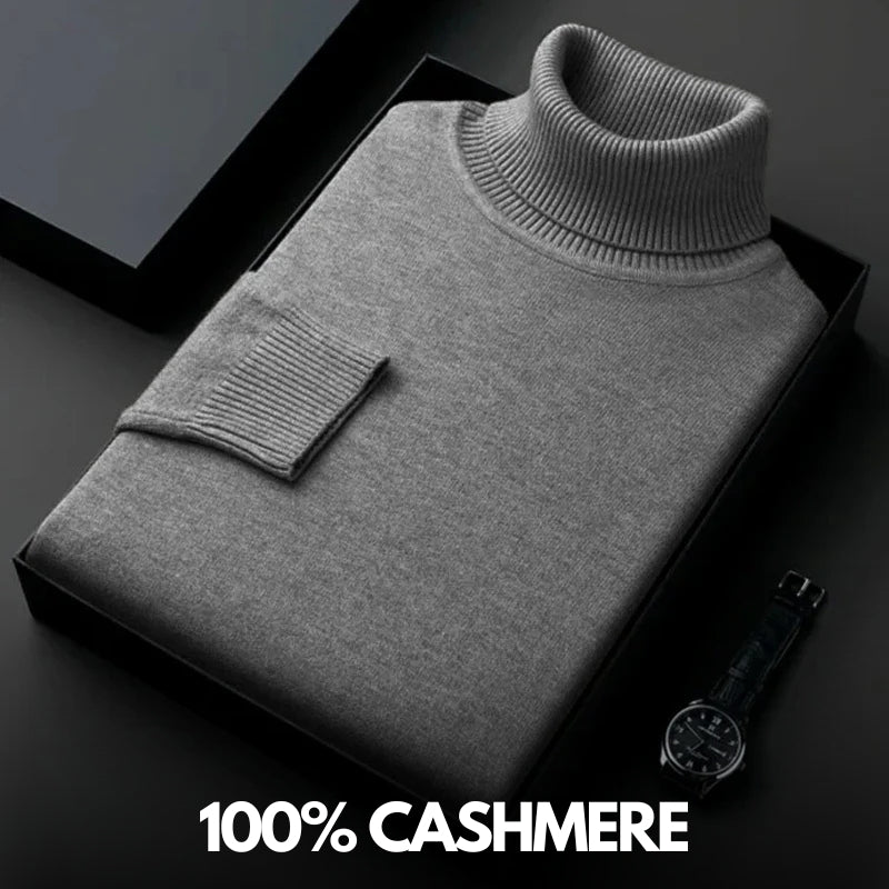 Evoque™ | 100% Cashmere Turtleneck Sweater