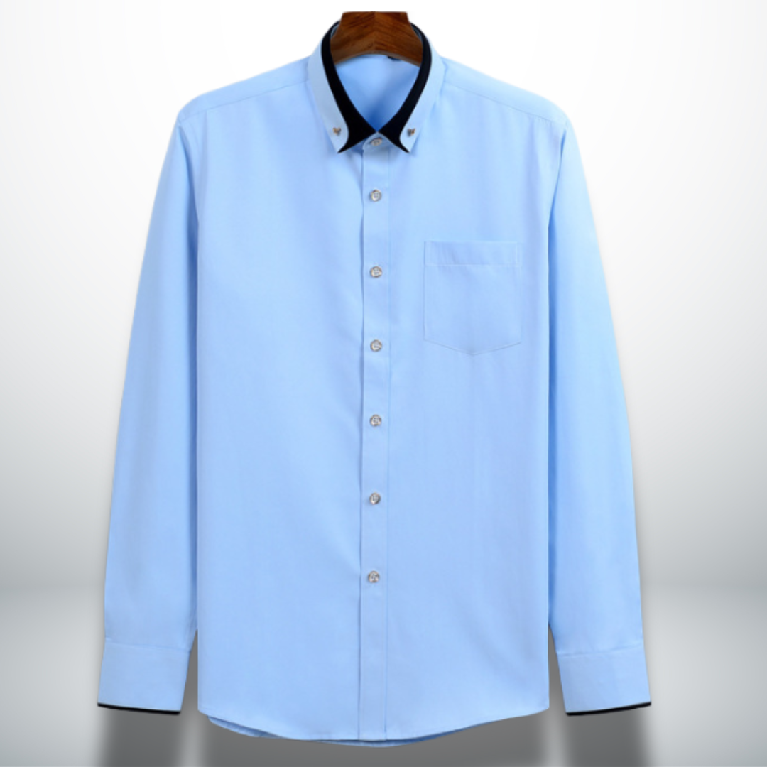 Evoque™ | Classic Contrast Collar Shirt