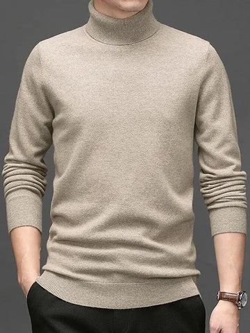 Evoque™ | 100% Cashmere Turtleneck Sweater