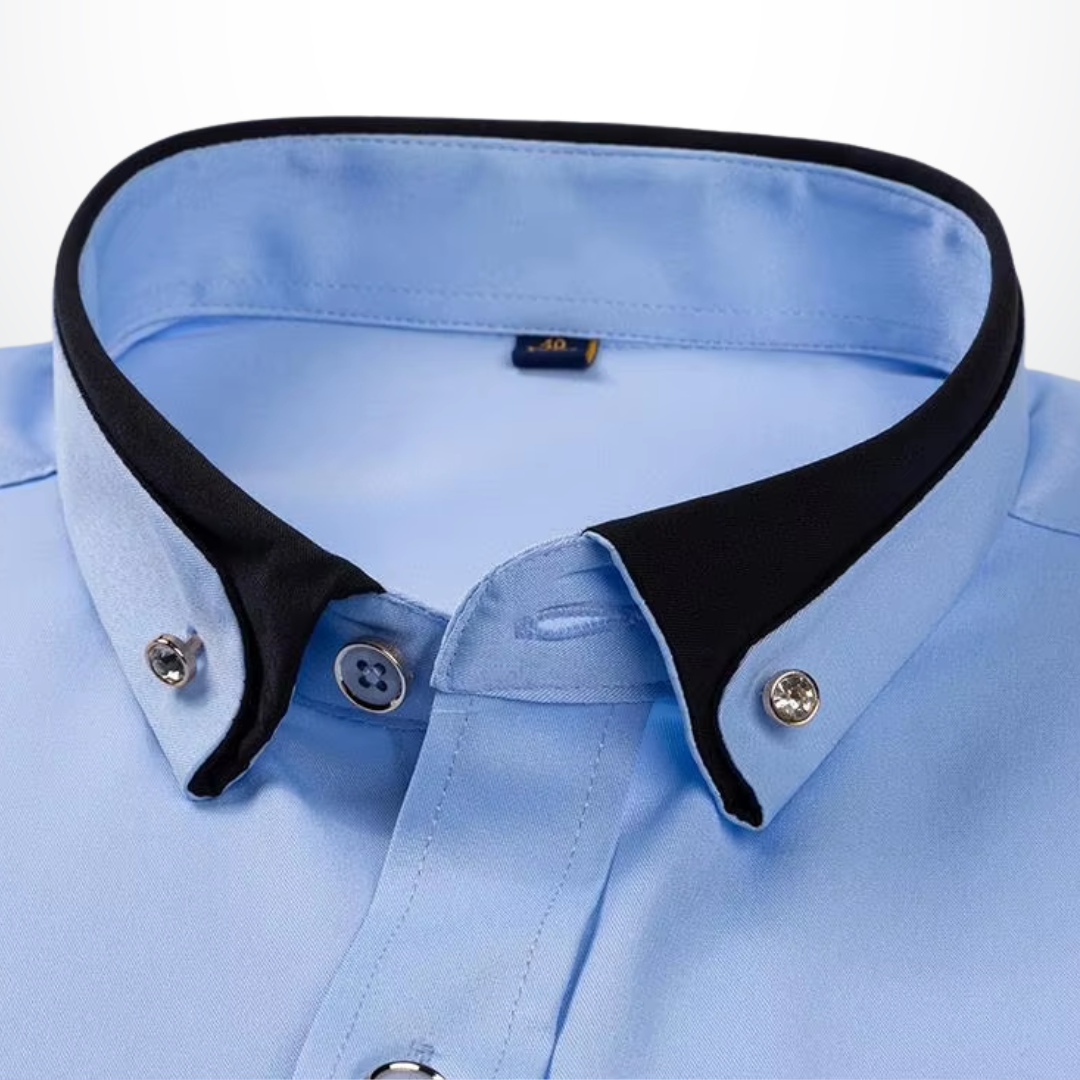 Evoque™ | Classic Contrast Collar Shirt