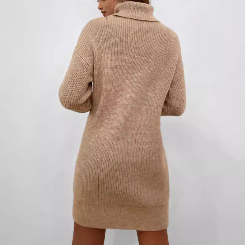 Evoque™ | Viral Turtle Neck Sweater Dress