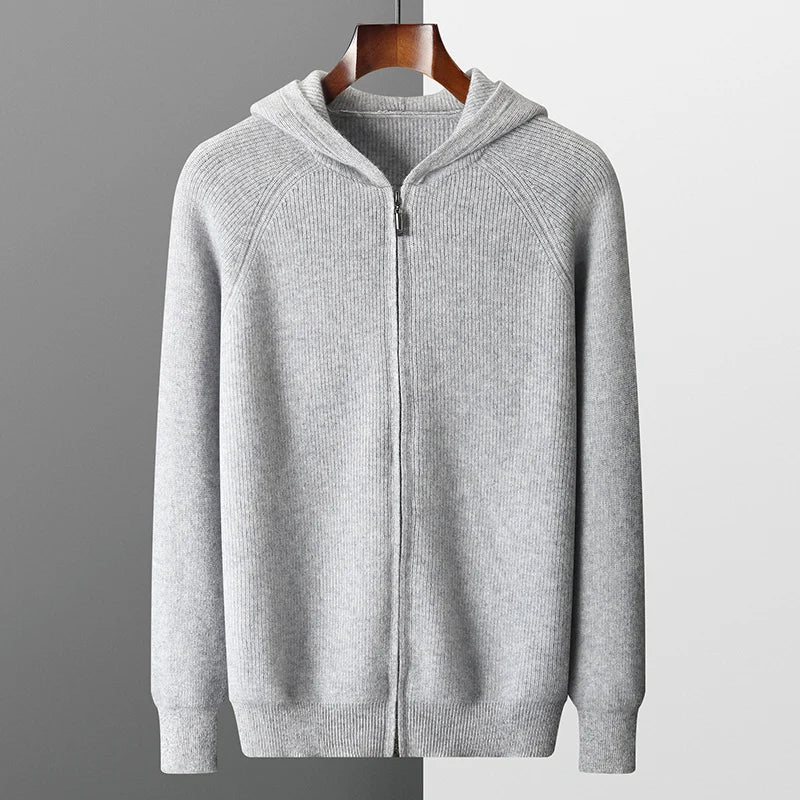 Evoque™ | Luxe Merino Wool Men’s Autumn Hoodie