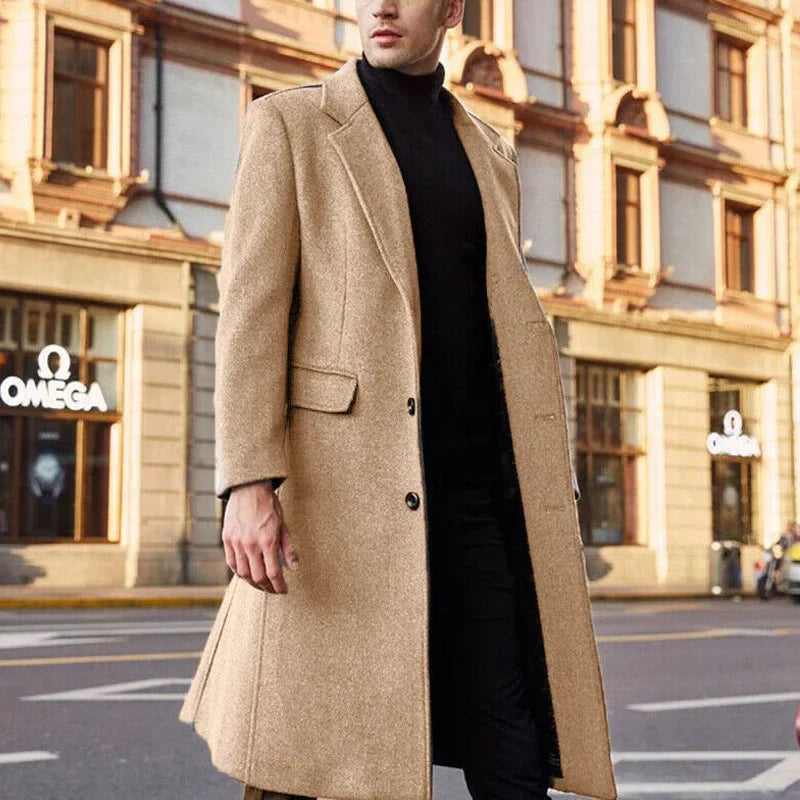 Evoque™ | Luxe Men's Autumn Overcoat