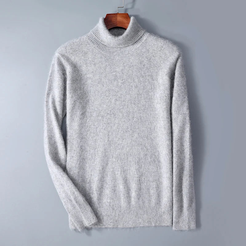 Evoque™ | Premium Mink Cashmere Long Sleeve Sweater