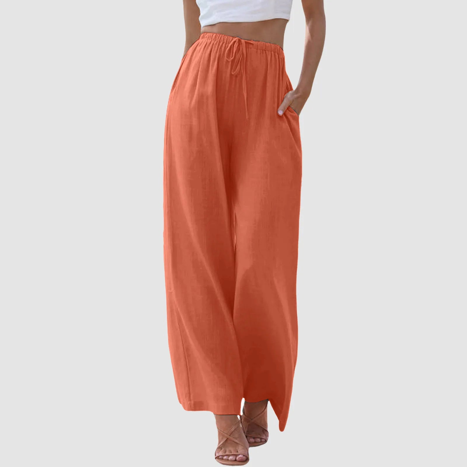 Evoque™ | High-Waisted Wide Leg Lounge Trousers