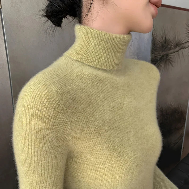 Evoque™ | Luxe Cashmere High-Neck Sweater