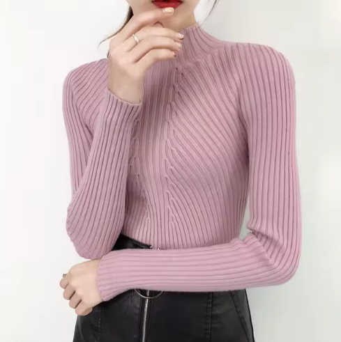 EVOQUE™ | ELEGANT RIBBED KNIT TOP