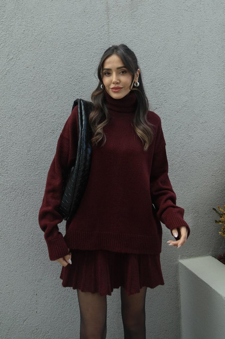 Evoque™ | Emily Turtleneck Knit Set