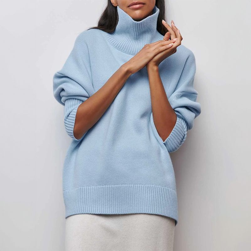 EVOQUE™ | HIGH-NECK OVERSIZED SWEATER