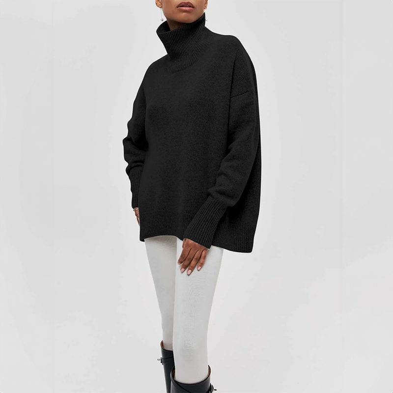 EVOQUE™ | HIGH-NECK OVERSIZED SWEATER