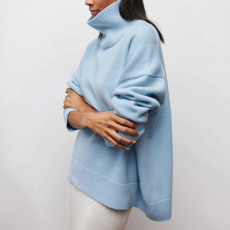 EVOQUE™ | HIGH-NECK OVERSIZED SWEATER