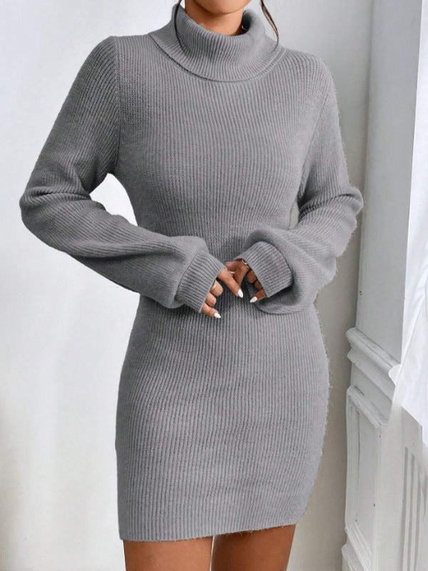 Evoque™ | Viral Turtle Neck Sweater Dress