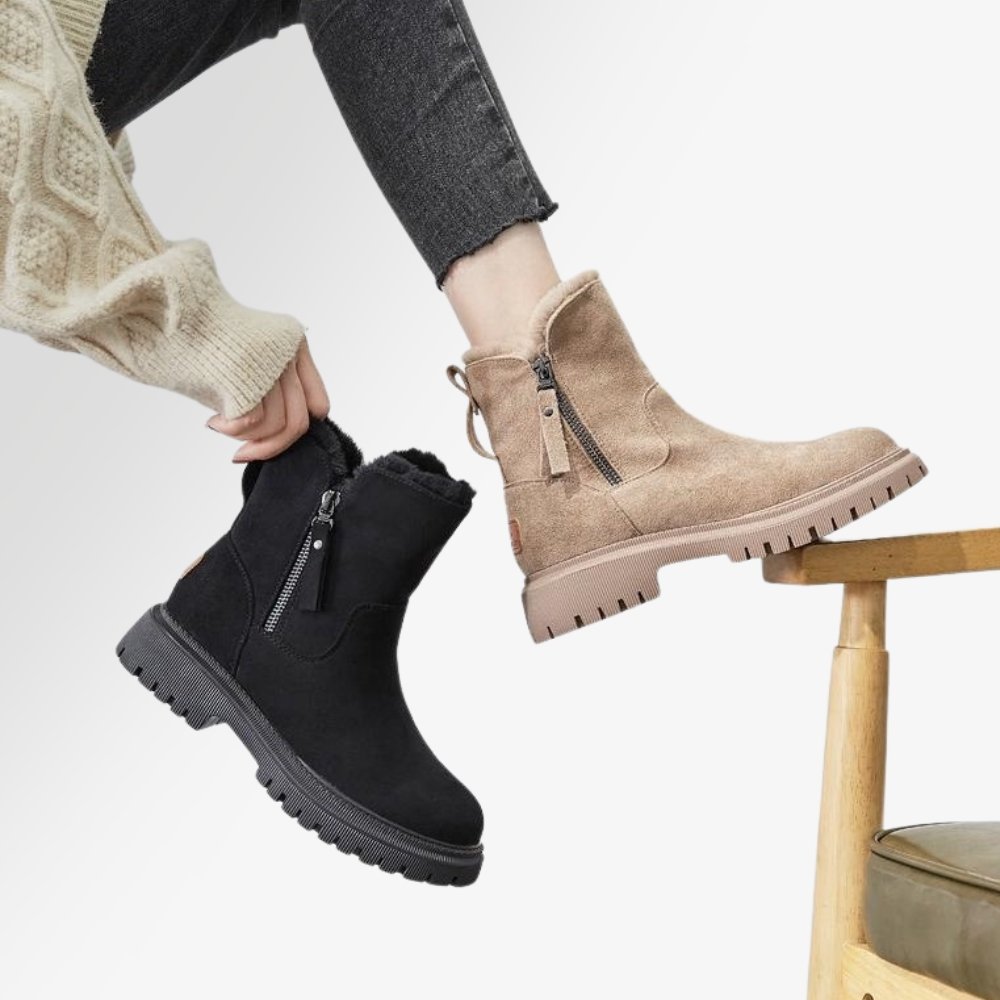 EVOQUE™ | Cozy Faux Fur Lined Ankle Boots