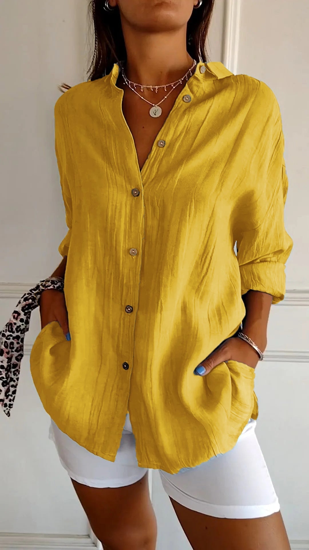 EVOQUE™ | Casual Chic Button-Down Blouse