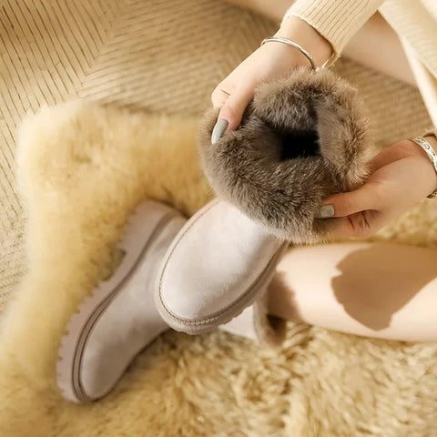 EVOQUE™ | Cozy Faux Fur Lined Ankle Boots